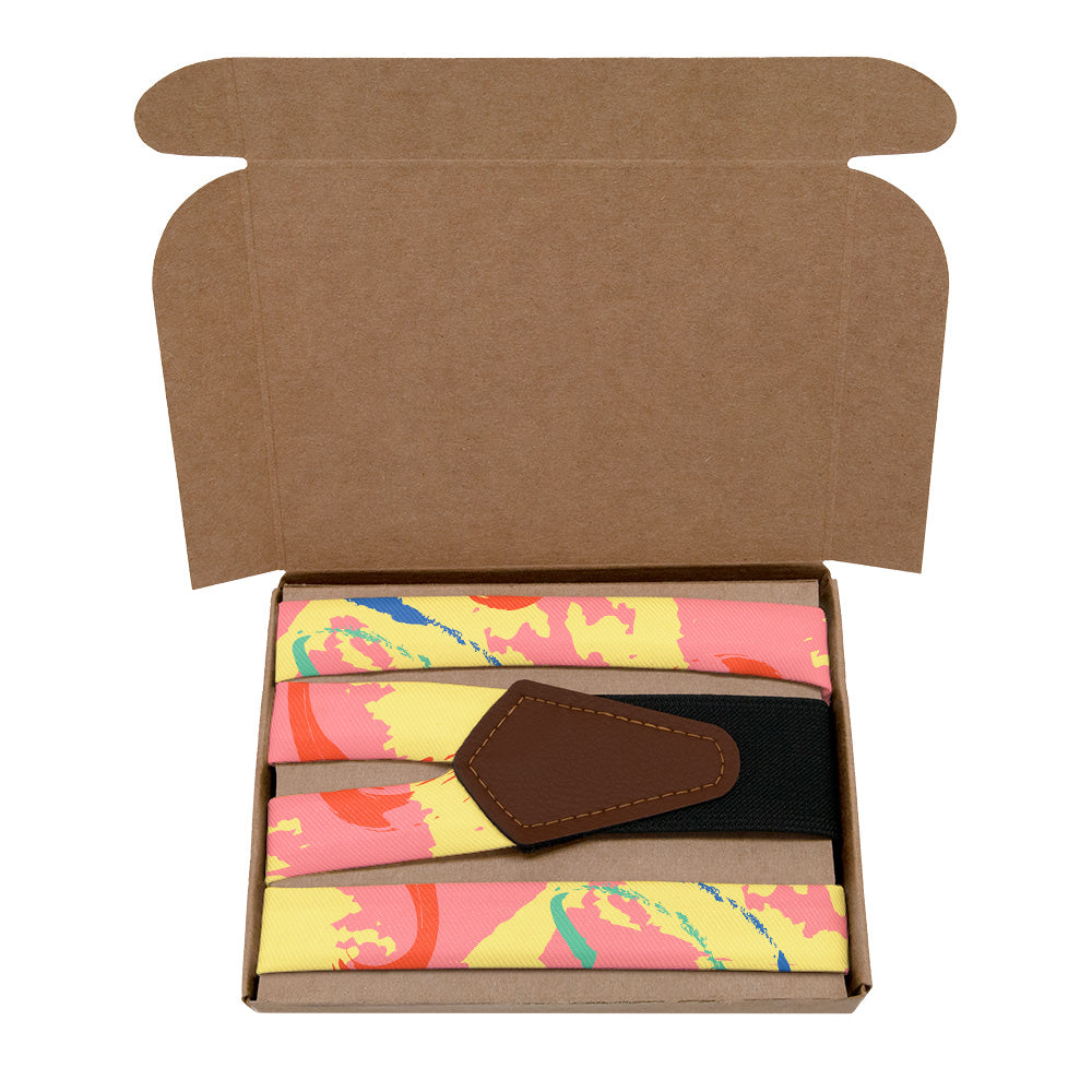 La Splash Suspenders - Kraft Gift Box Packaging - Knotty Tie Co.