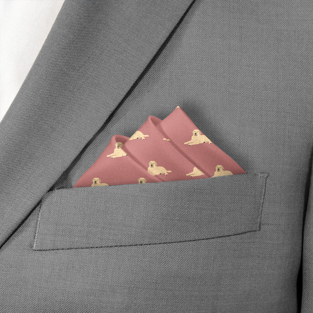 Labrador Retriever Pocket Square - Stairs Fold - Knotty Tie Co.