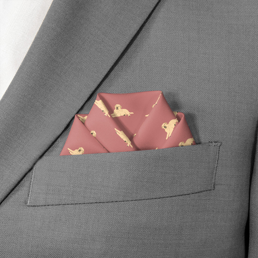 Labrador Retriever Pocket Square - Scalloped Fold - Knotty Tie Co.