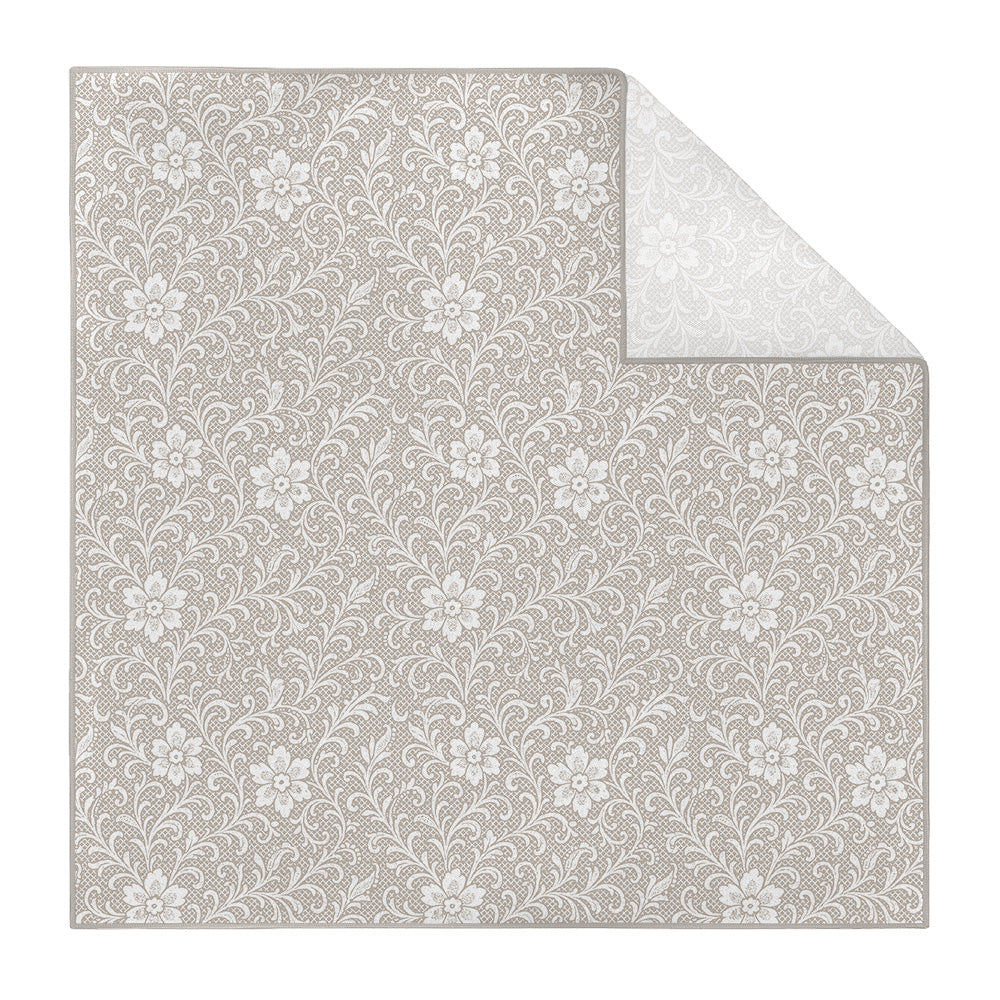 Lacework Floral Pocket Square - Printed - Knotty Tie Co.