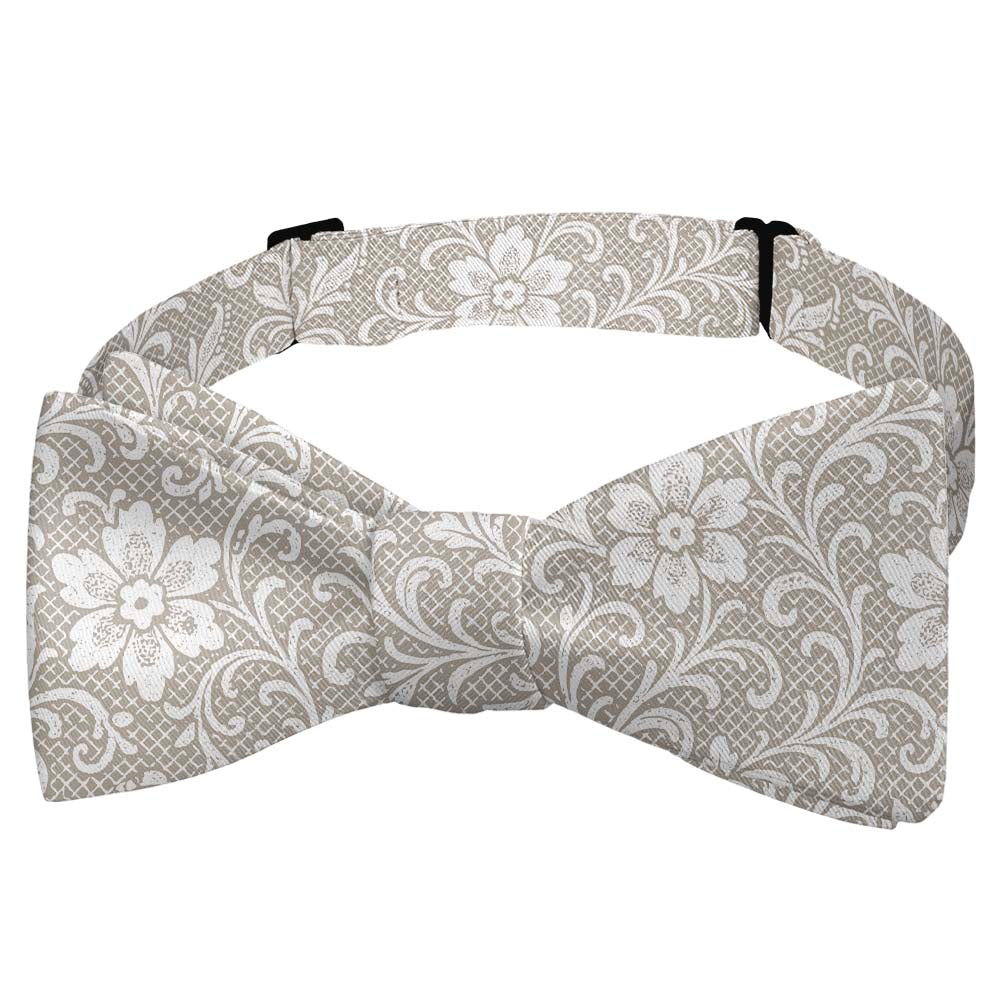 Lacework Floral Bow Tie - Self Tie Bow Tie - Knotty Tie Co.