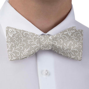 Lacework Floral Bow Tie - Bow Tie with Dress Shirt - Knotty Tie Co.