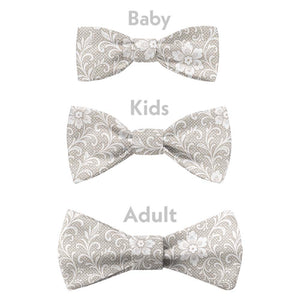 Lacework Floral Bow Tie - Bow Sizes - Knotty Tie Co.