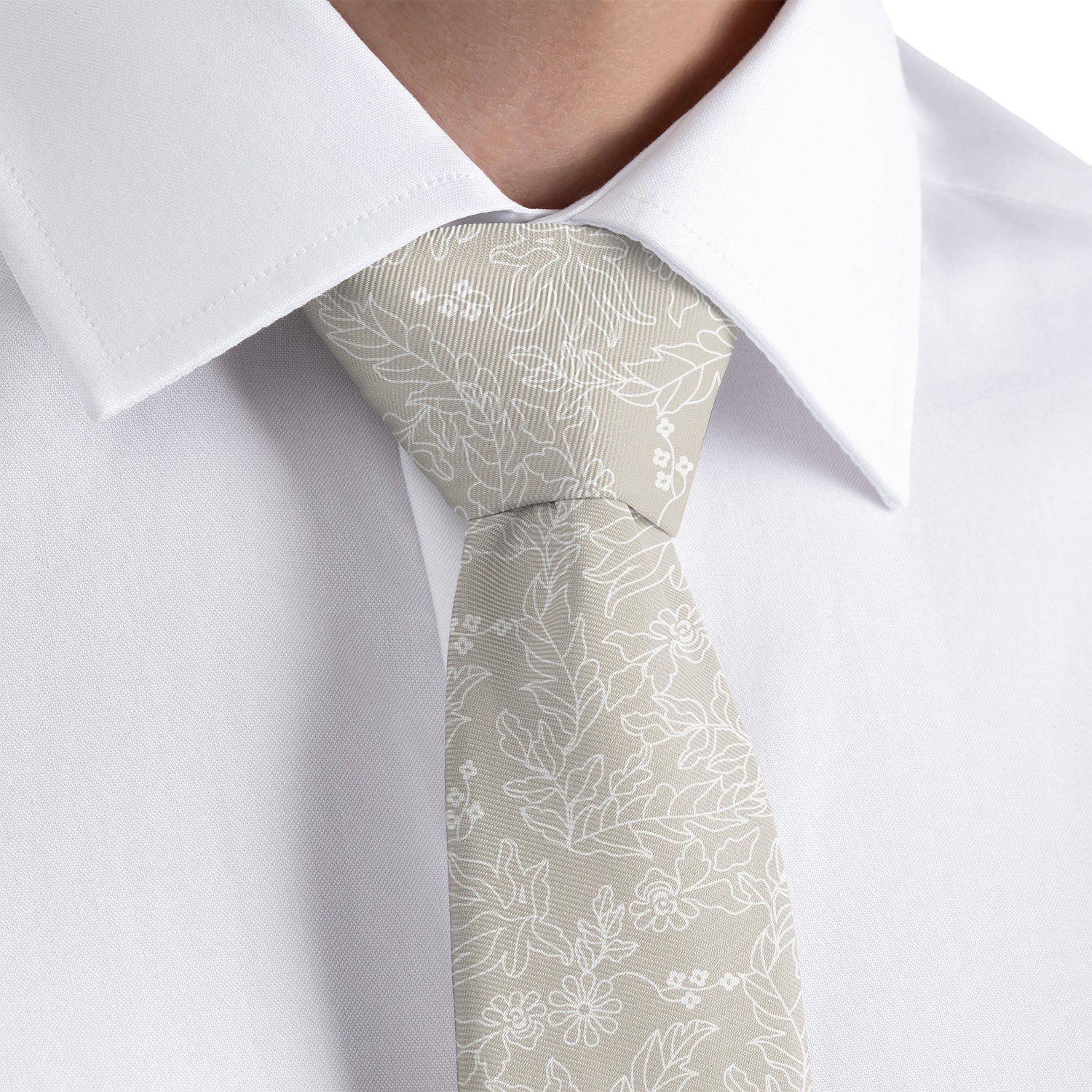 Lacey Floral Necktie | Skinny, Knotty, Classic Widths
