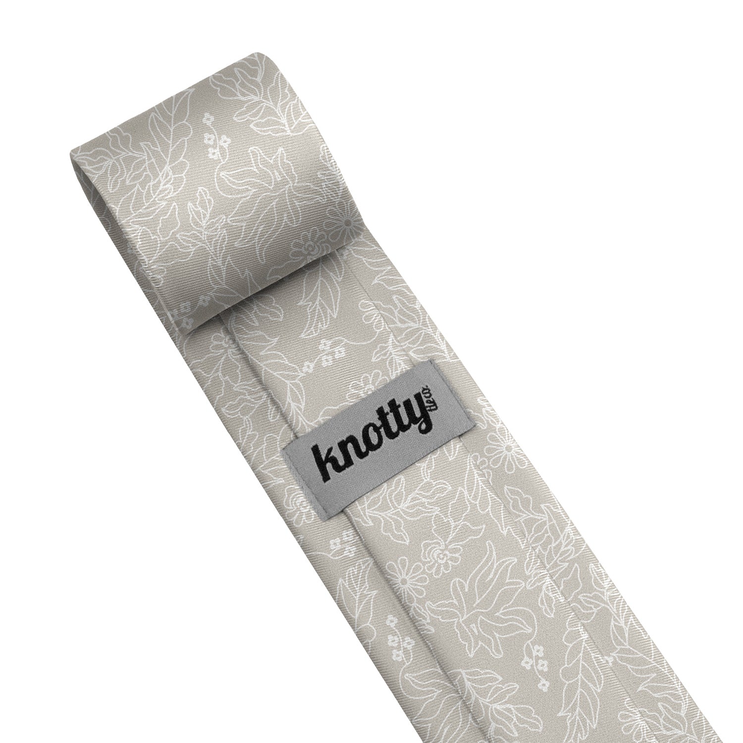 Lacey Floral Necktie - Tag - Knotty Tie Co.