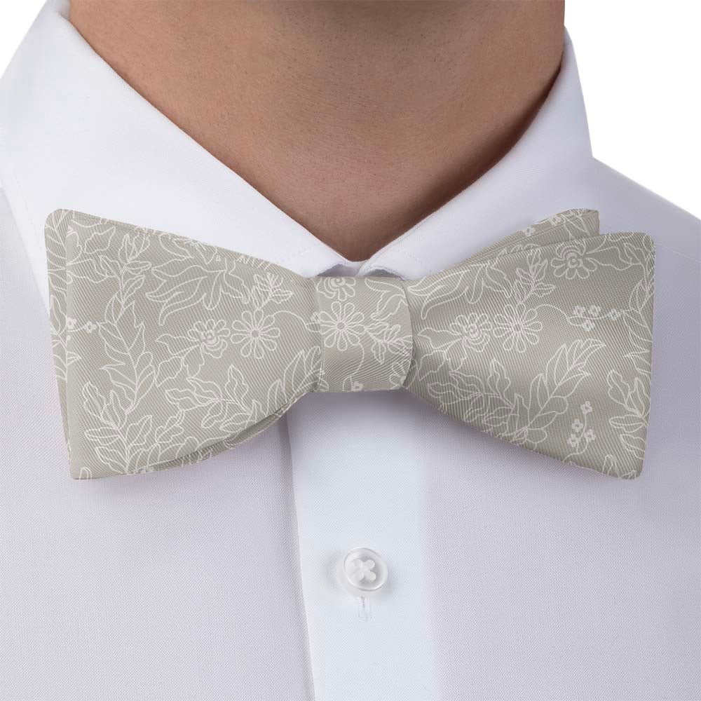 Lacey Floral Bow Tie - Self Tie Bow Tie - Knotty Tie Co.