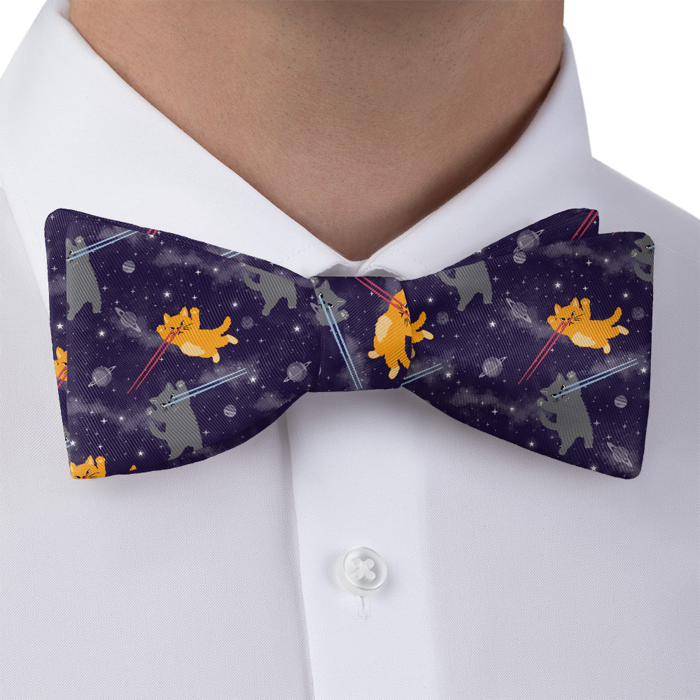 Laser Cats Bow Tie - Bow Tie with Dress Shirt - Knotty Tie Co.