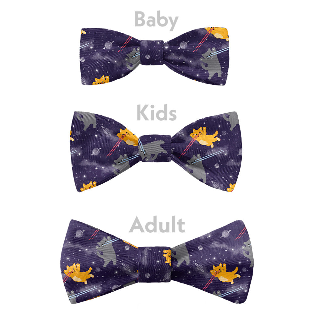 Laser Cats Bow Tie - Bow Sizes - Knotty Tie Co.