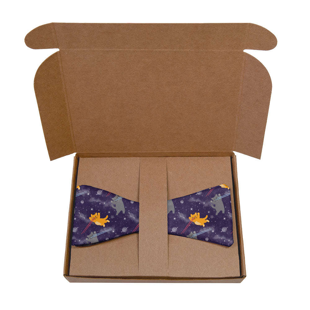 Laser Cats Bow Tie- Kraft Gift Box Packaging - Knotty Tie Co.