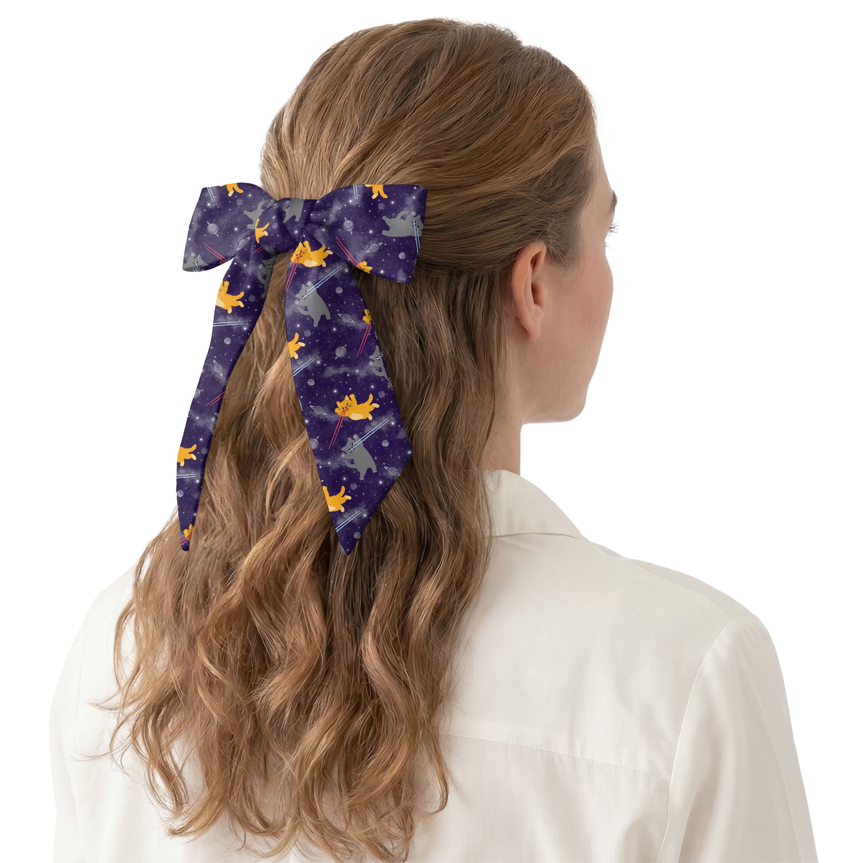 Laser Cats Hair Scarf - Hair Scarf - Knotty Tie Co.