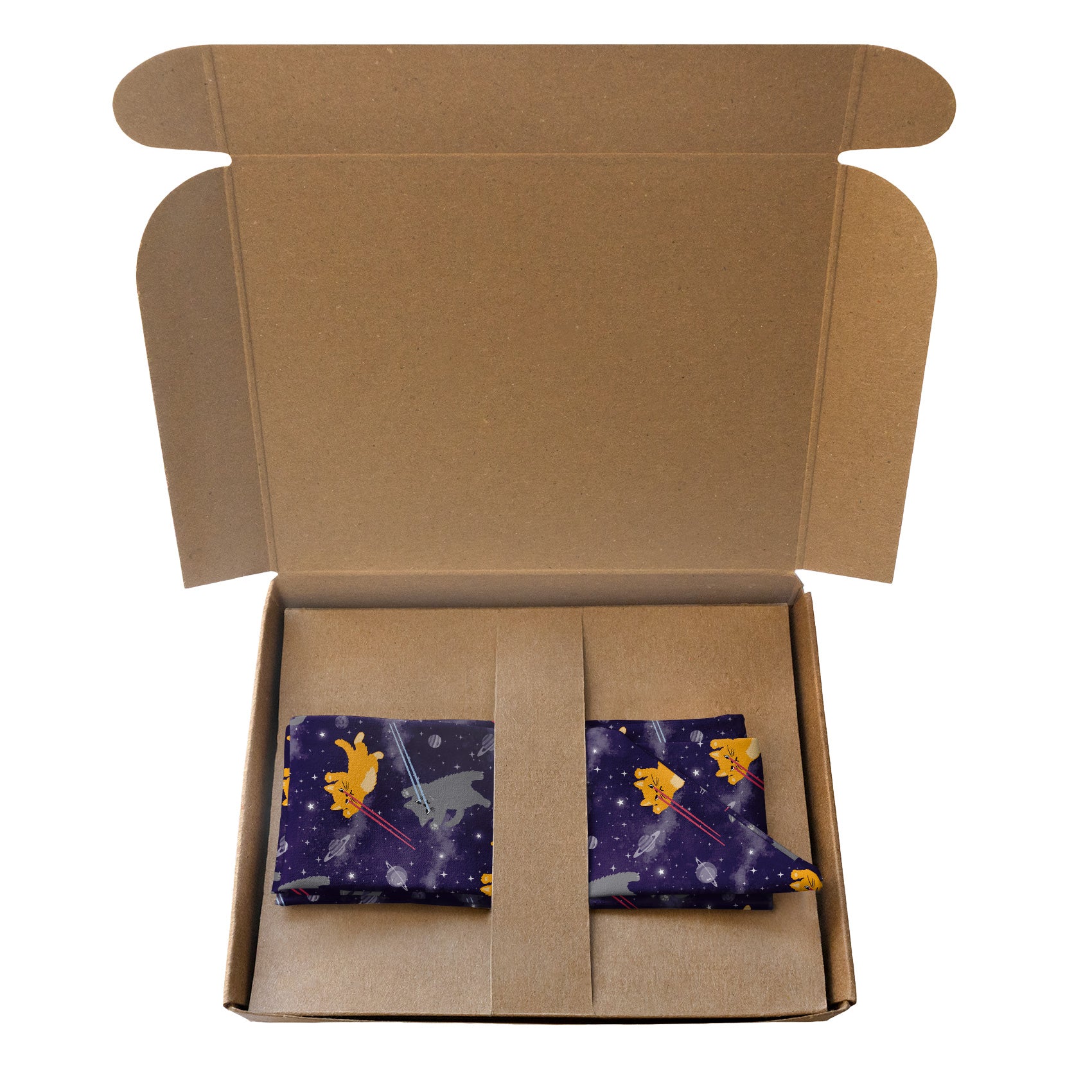 Laser Cats Hair Scarf - Packaging - Knotty Tie Co.