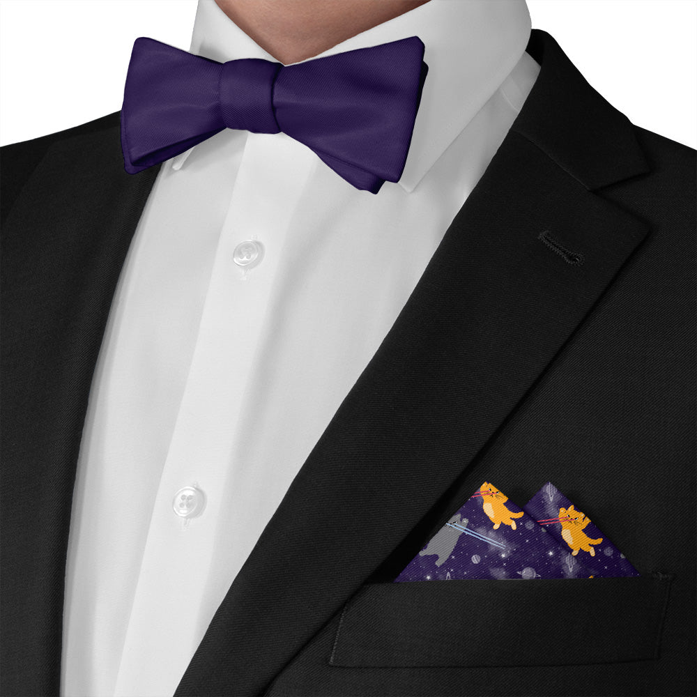 Laser Cats Pocket Square - Matching Bow Tie - Knotty Tie Co.