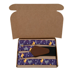 Laser Cats Suspenders - Kraft Gift Box Packaging - Knotty Tie Co.