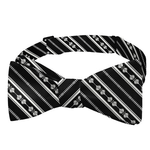 Laurel Stripe Bow Tie - Self Tie Bow Tie - Knotty Tie Co.