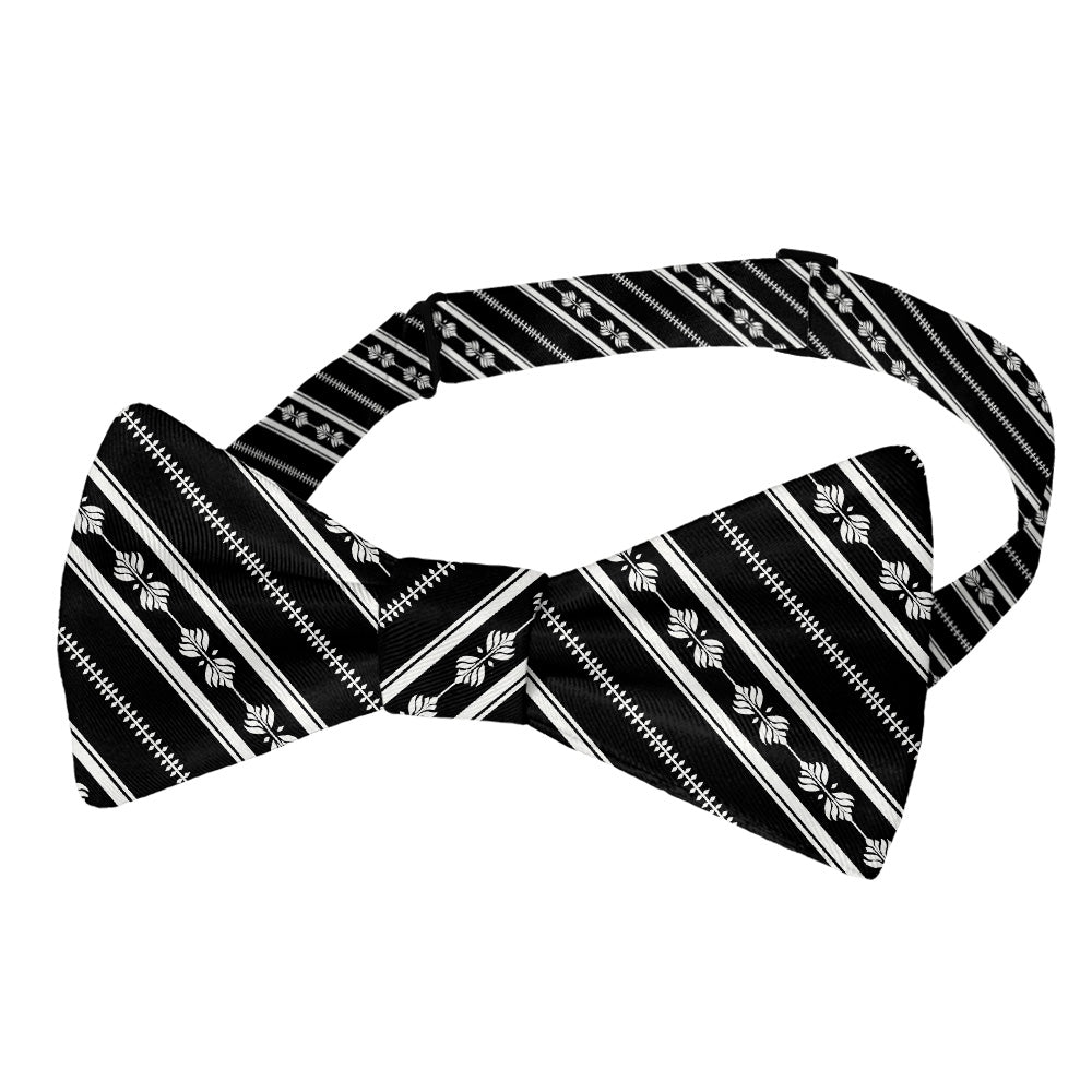 Laurel Stripe Bow Tie - Pre-Tied Bow Tie - Knotty Tie Co.
