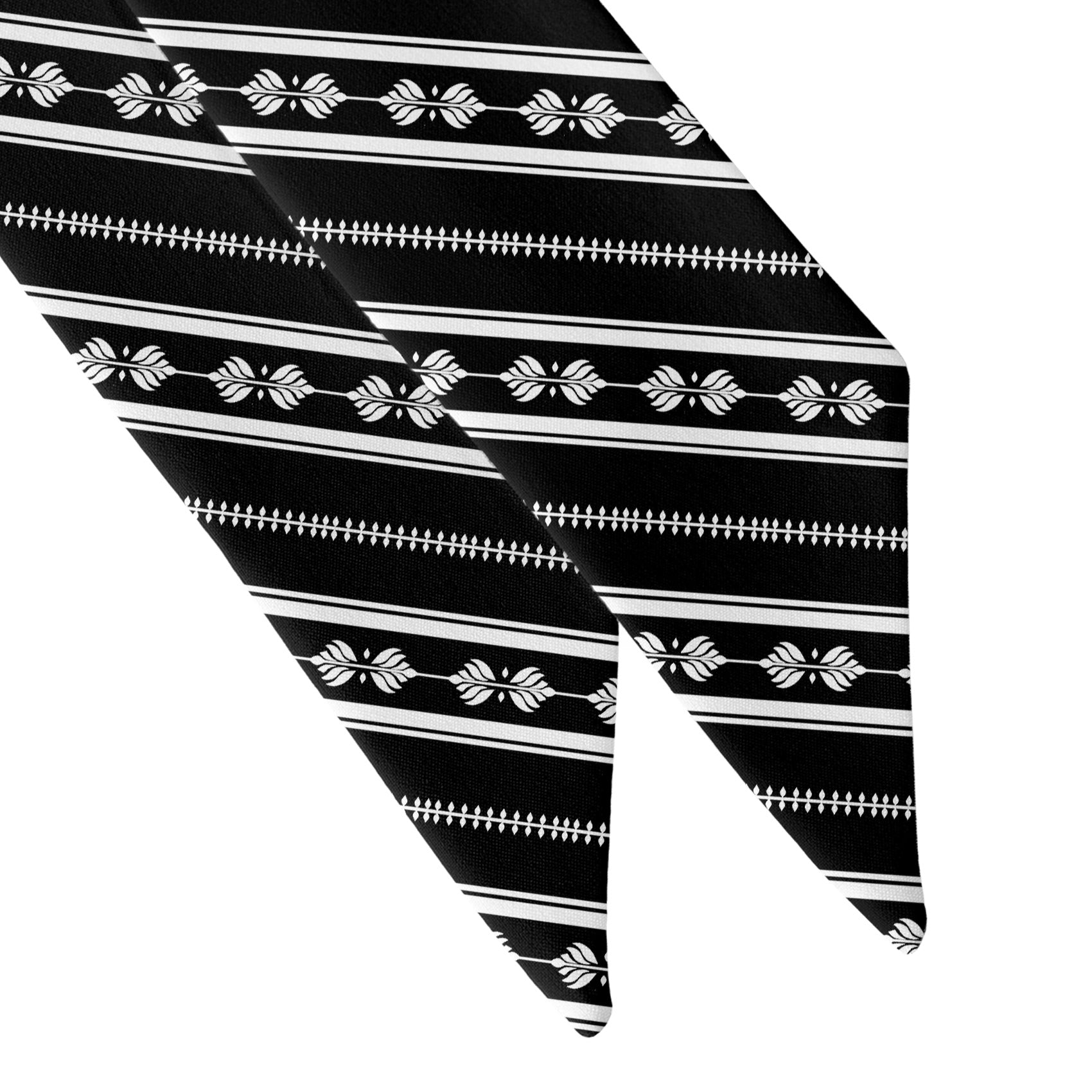 Laurel Stripe Hair Scarf - Scarf Tapered Ends - Knotty Tie Co.