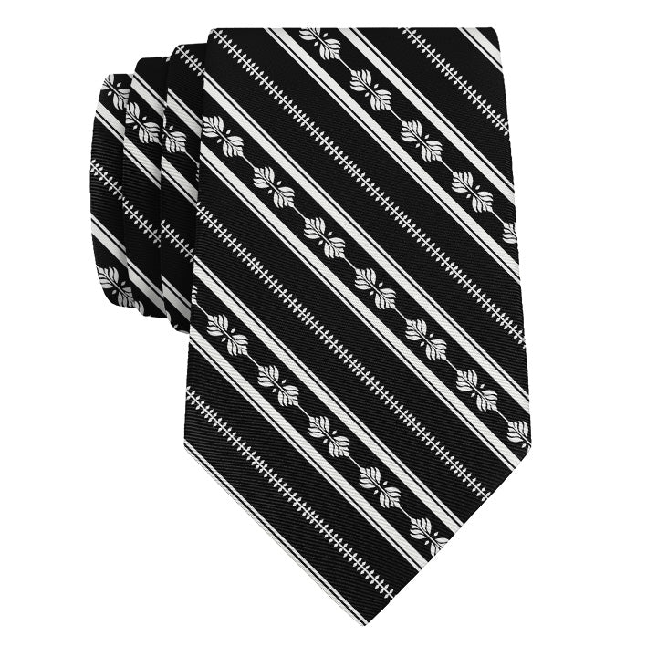 Laurel Stripe Necktie - Rolled - Knotty Tie Co.