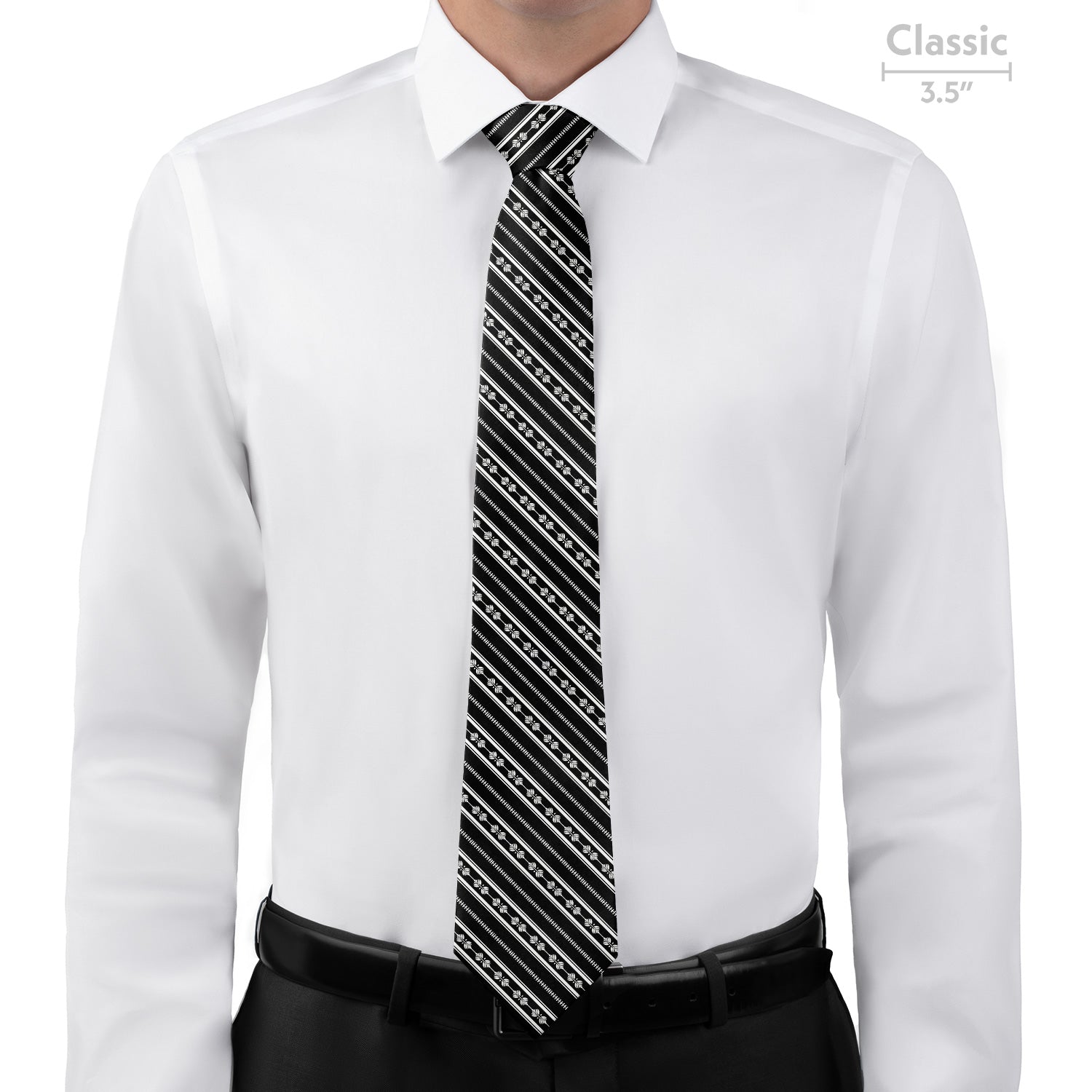 Laurel Stripe Necktie - Classic  - Knotty Tie Co.