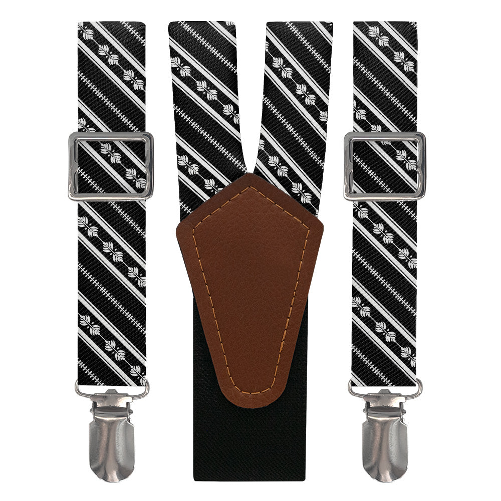 Laurel Stripe Suspenders - Main View - Knotty Tie Co.