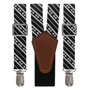 Laurel Stripe Suspenders - Main View - Knotty Tie Co.