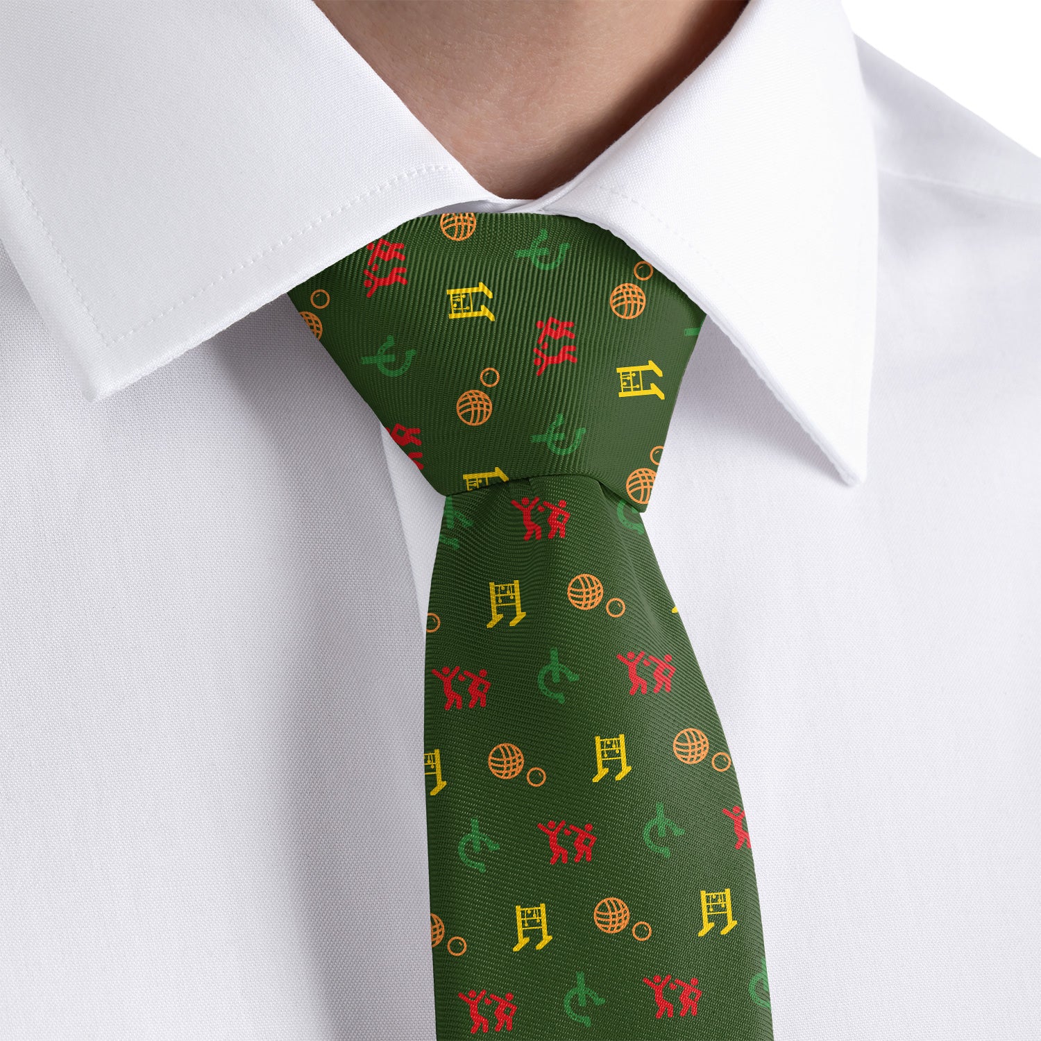Lawn Games With Friends Necktie - Rolled - Knotty Tie Co.