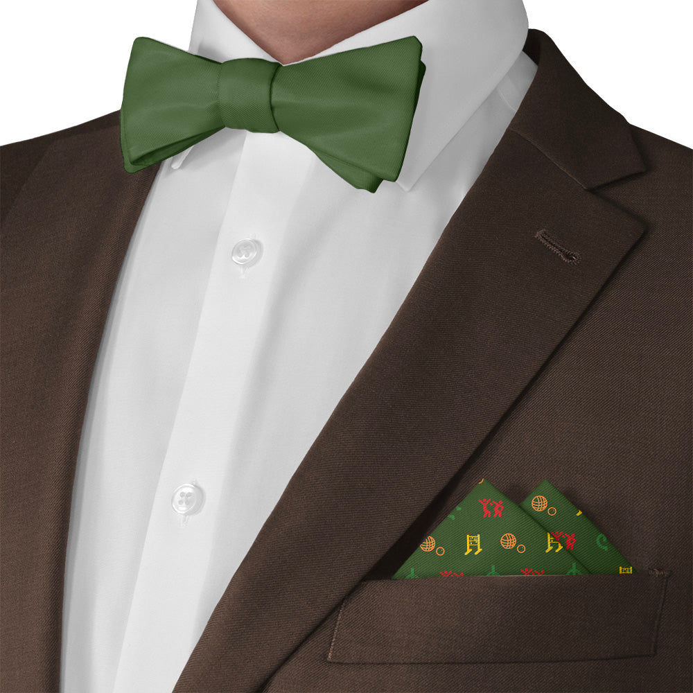 Lawn Games With Friends Pocket Square - Matching Bow Tie - Knotty Tie Co.