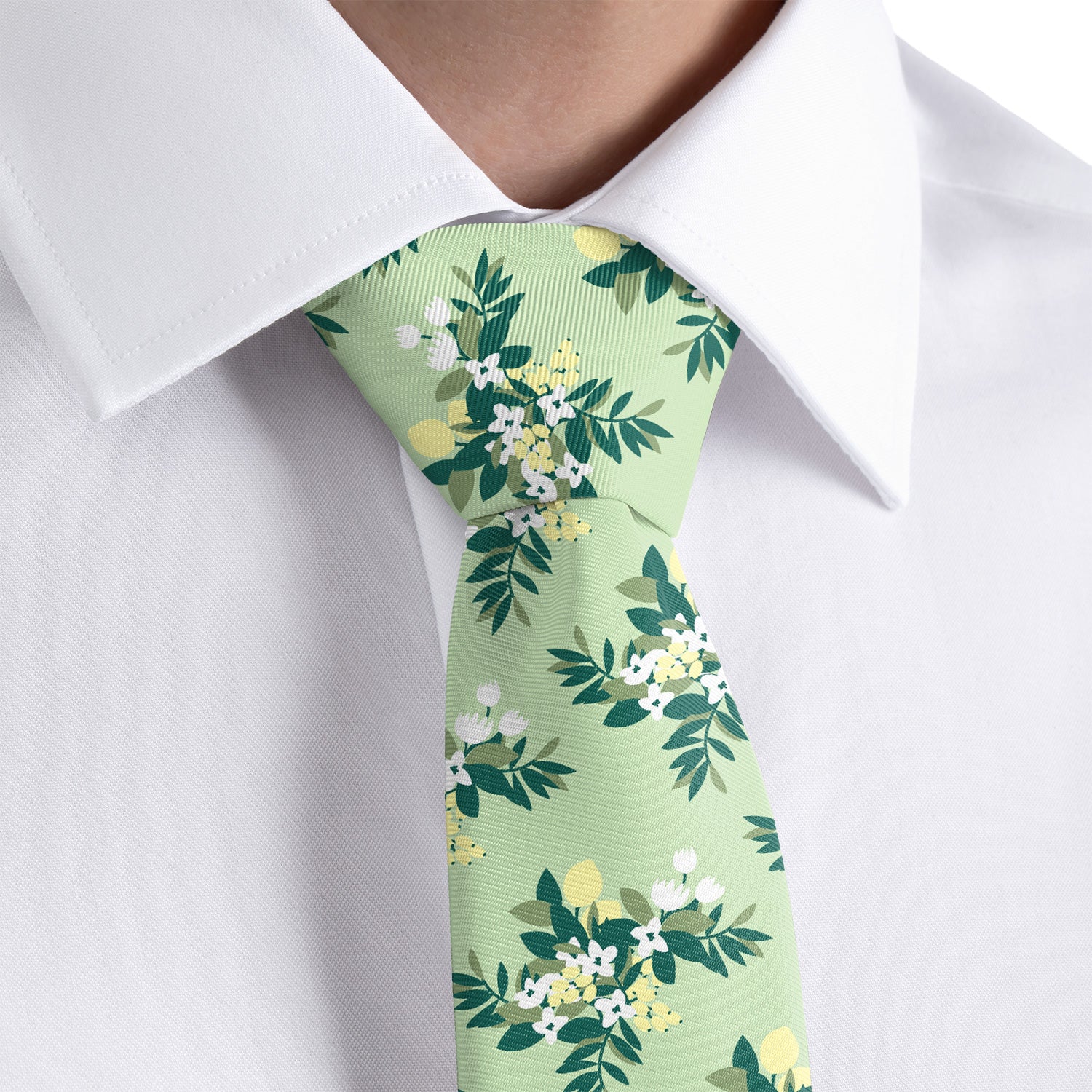 Lemon Blossom Necktie - Rolled - Knotty Tie Co.