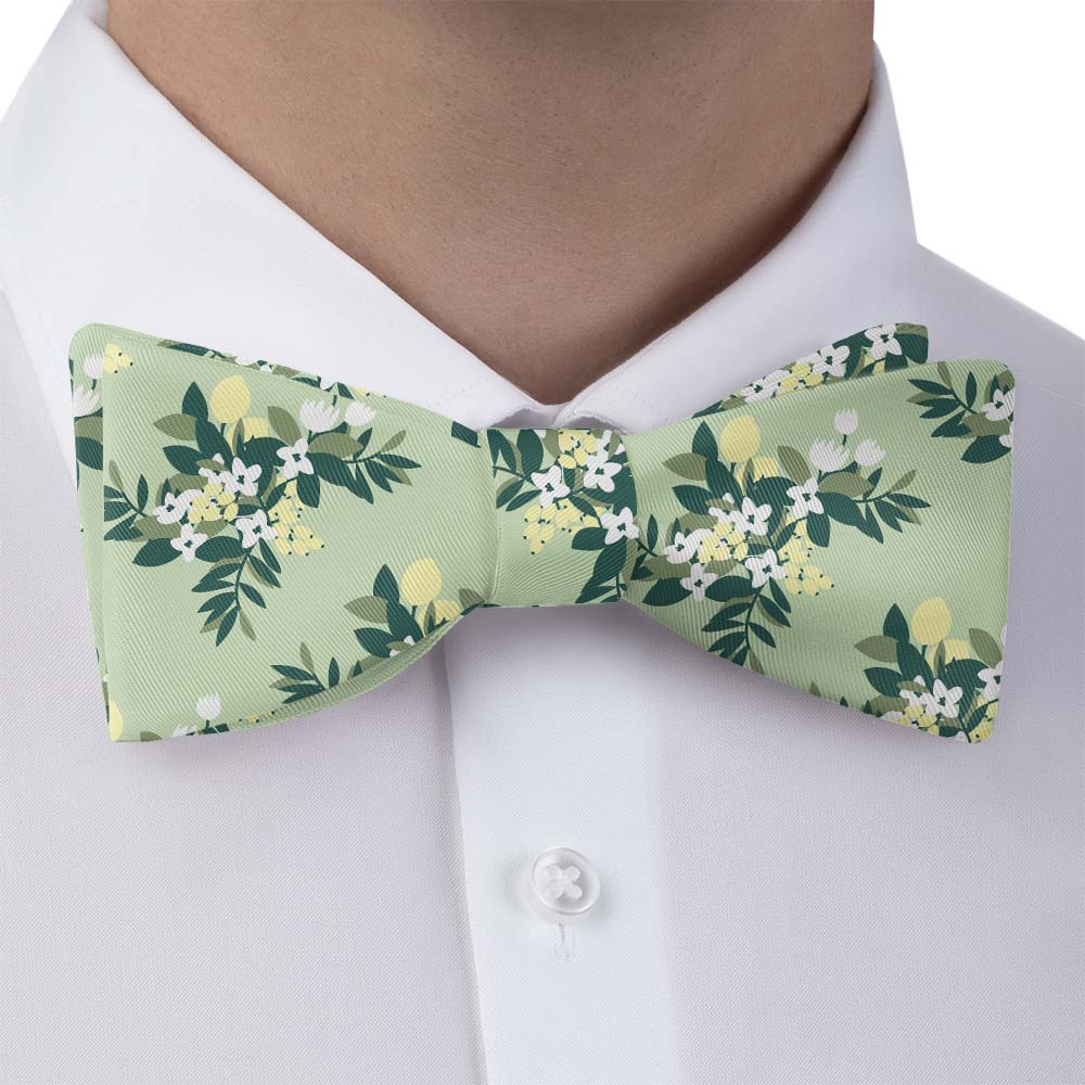Lemon Blossom Bow Tie - Self Tie Bow Tie - Knotty Tie Co.