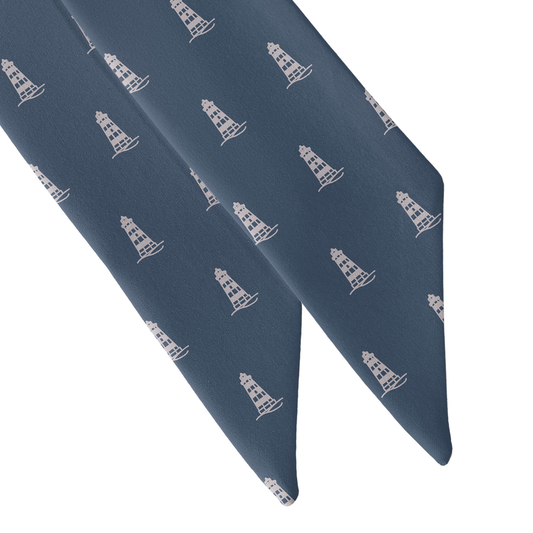 Lighthouse Hair Scarf - Scarf Tapered Ends - Knotty Tie Co.