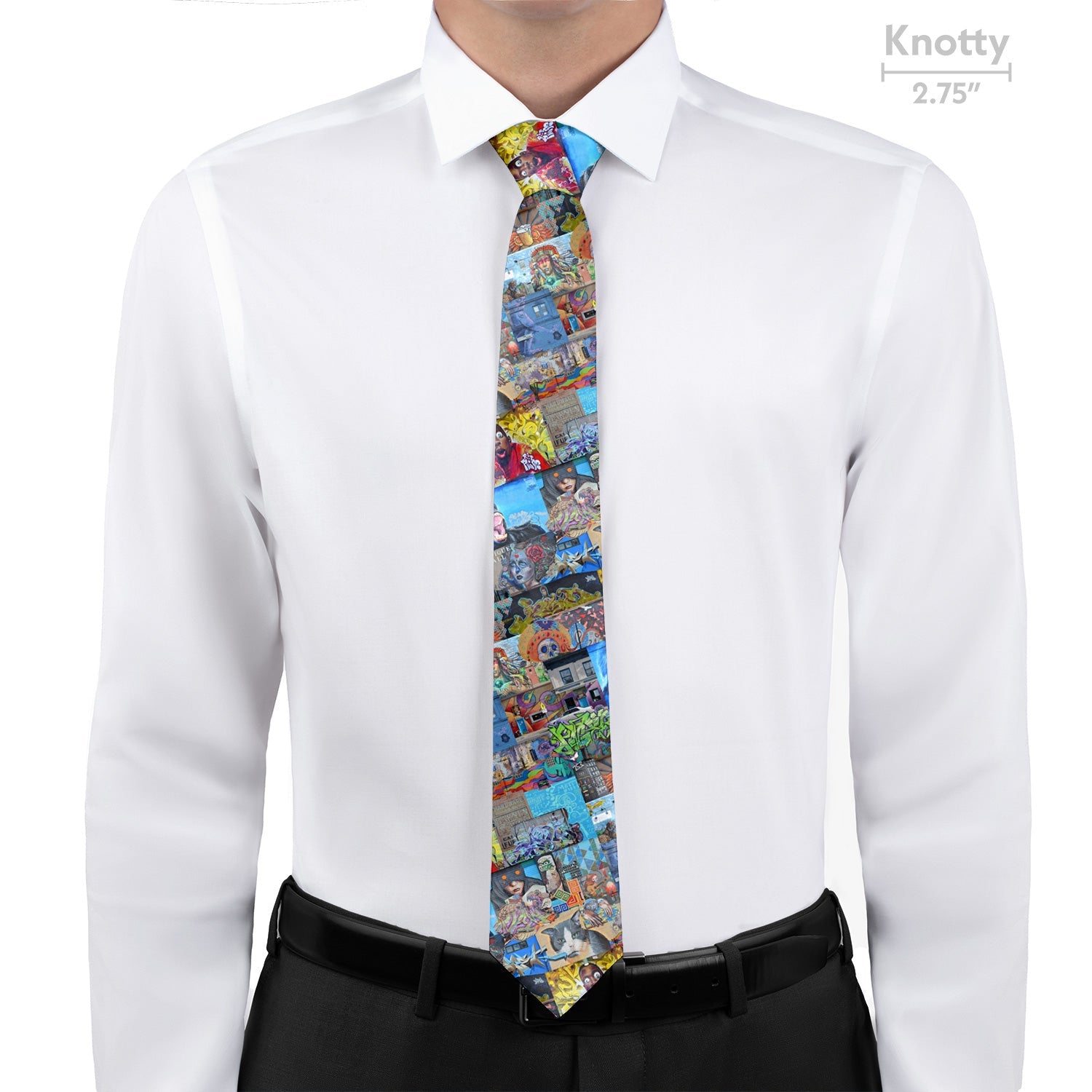 Lincoln Park Street Art Necktie - Knotty - Knotty Tie Co.