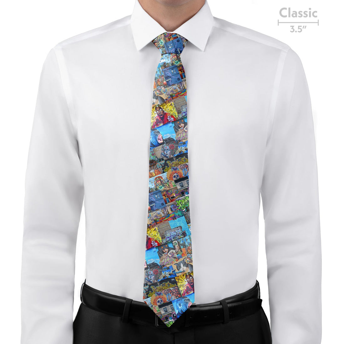 Lincoln Park Street Art Necktie - Classic - Knotty Tie Co.