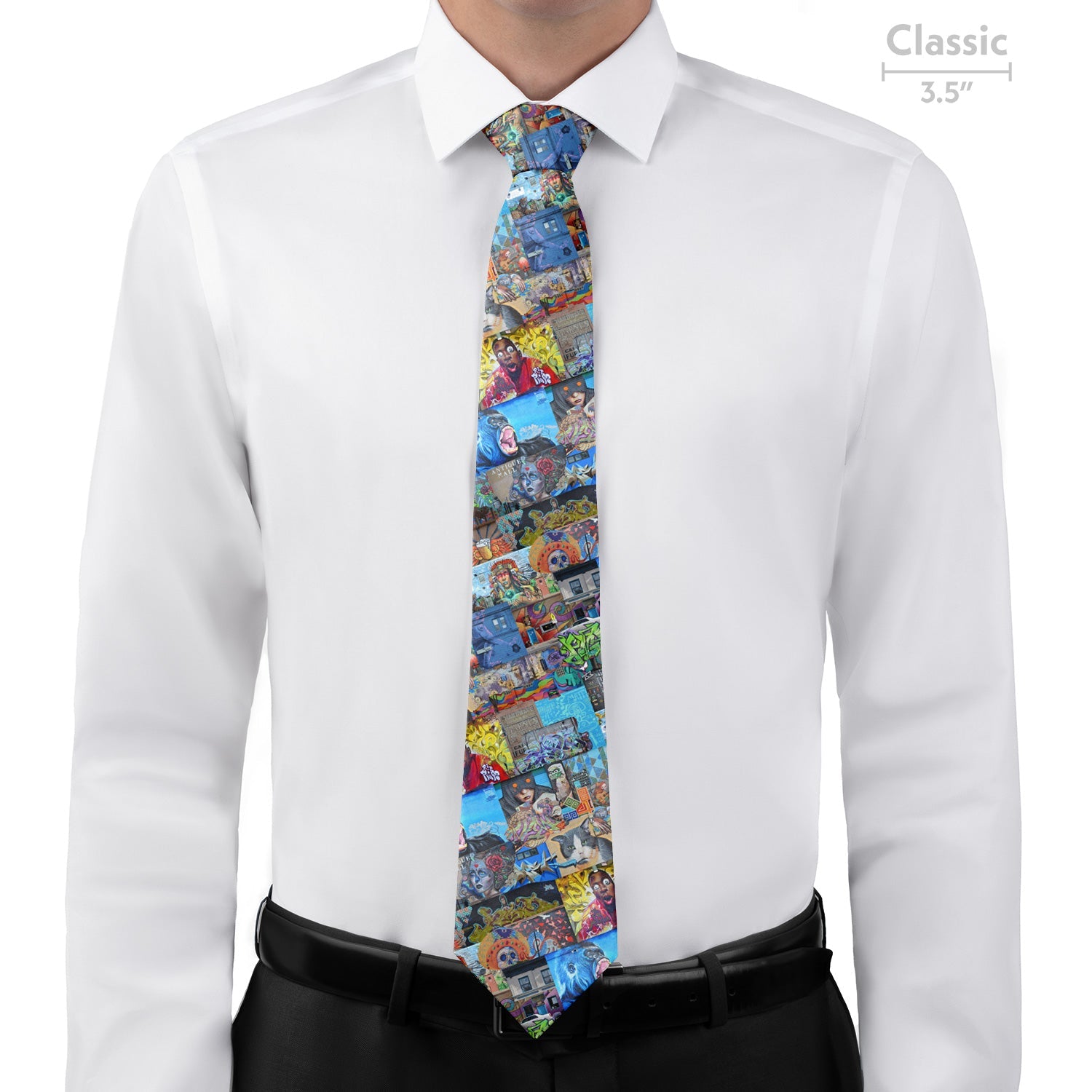 Lincoln Park Street Art Necktie - Classic - Knotty Tie Co.