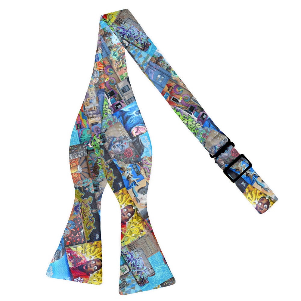 Lincoln Park Street Art Bow Tie - Self Tie Flat - Knotty Tie Co.