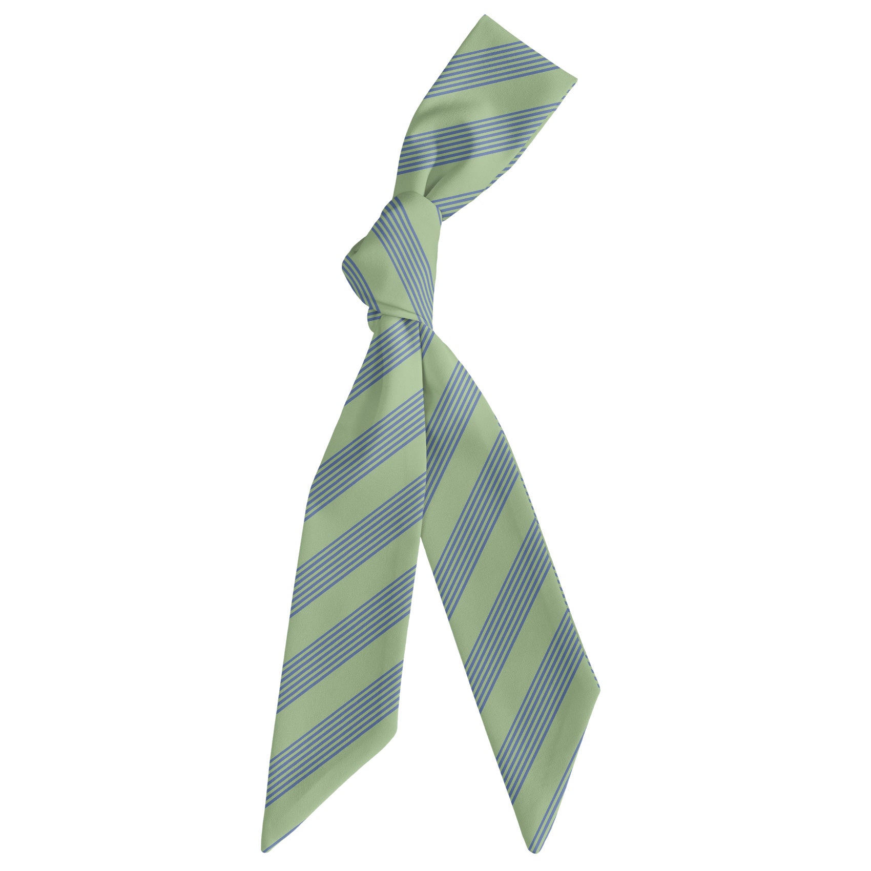 Lincoln Stripe Hair Scarf - Scarf Tied Into Knot - Knotty Tie Co.