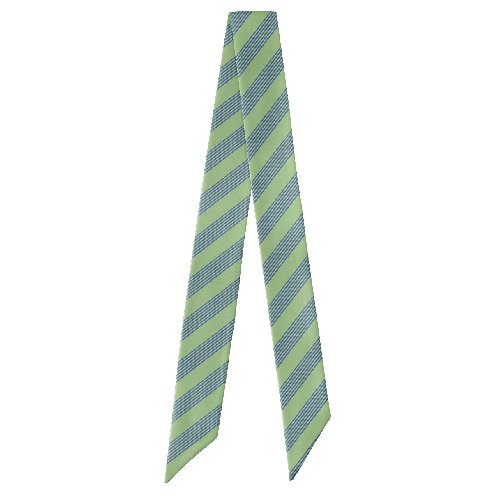 Lincoln Stripe Hair Scarf - Full View of Hair Scarf - Knotty Tie Co.