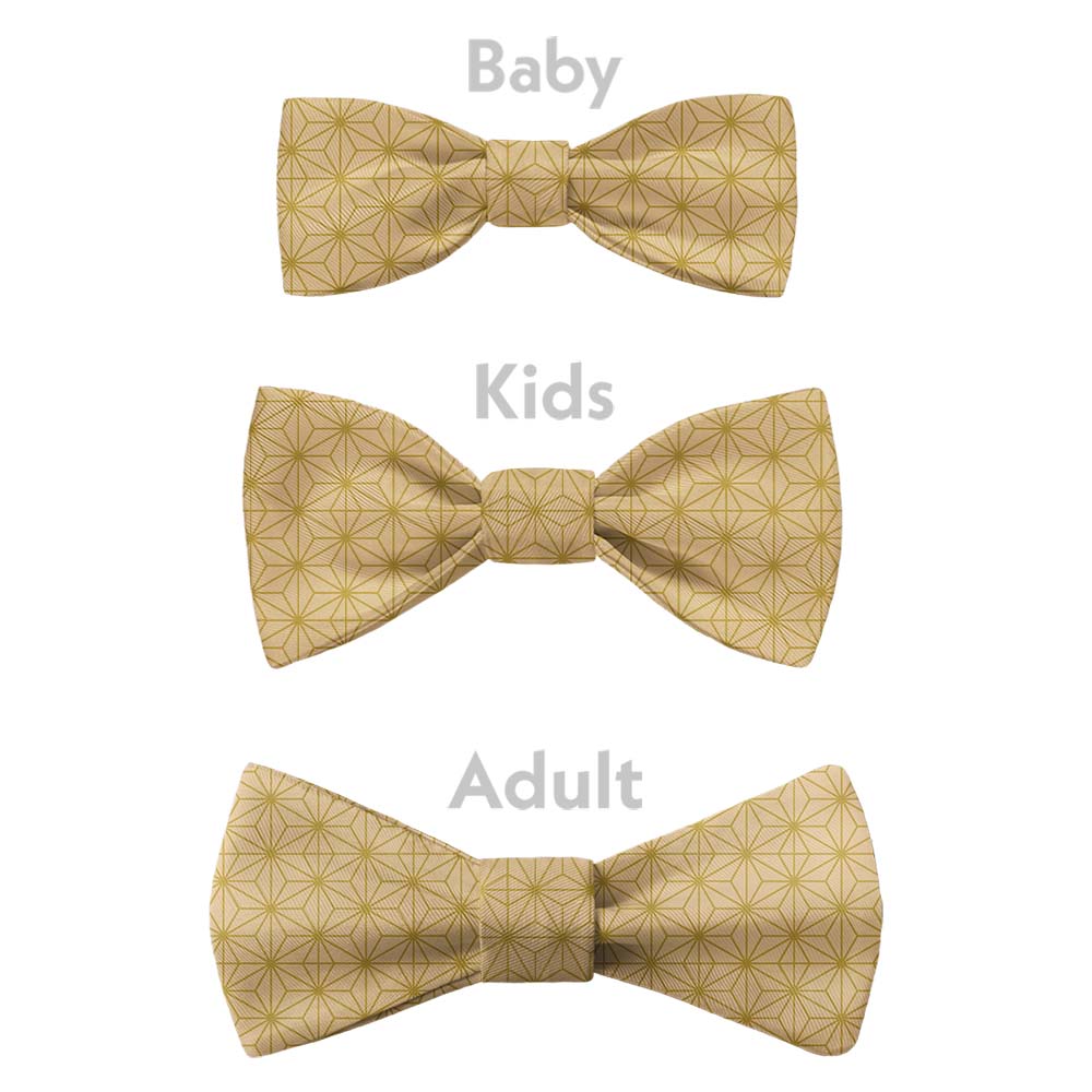 Link Geometric Bow Tie - Bow Sizes - Knotty Tie Co.