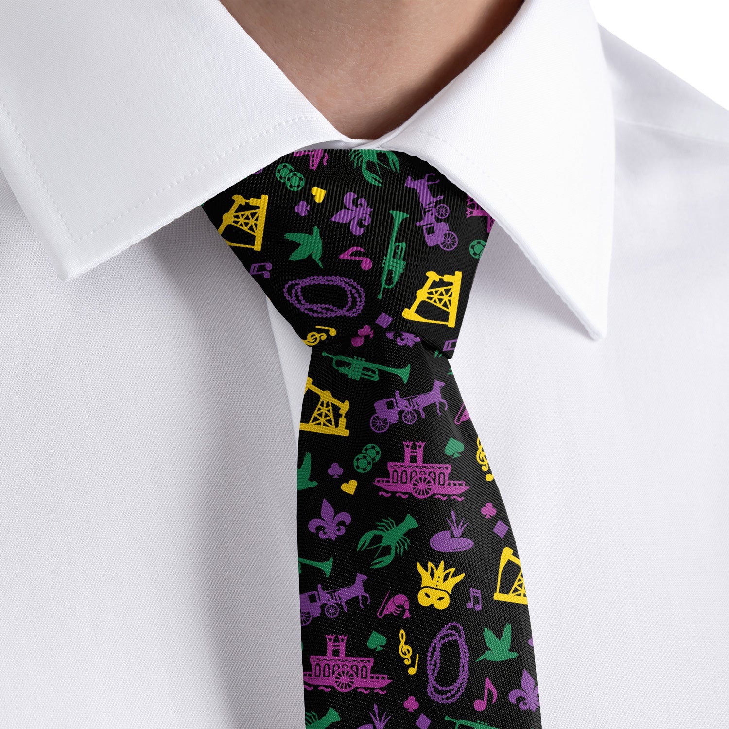Louisiana State Heritage Necktie - Dress Shirt - Knotty Tie Co.