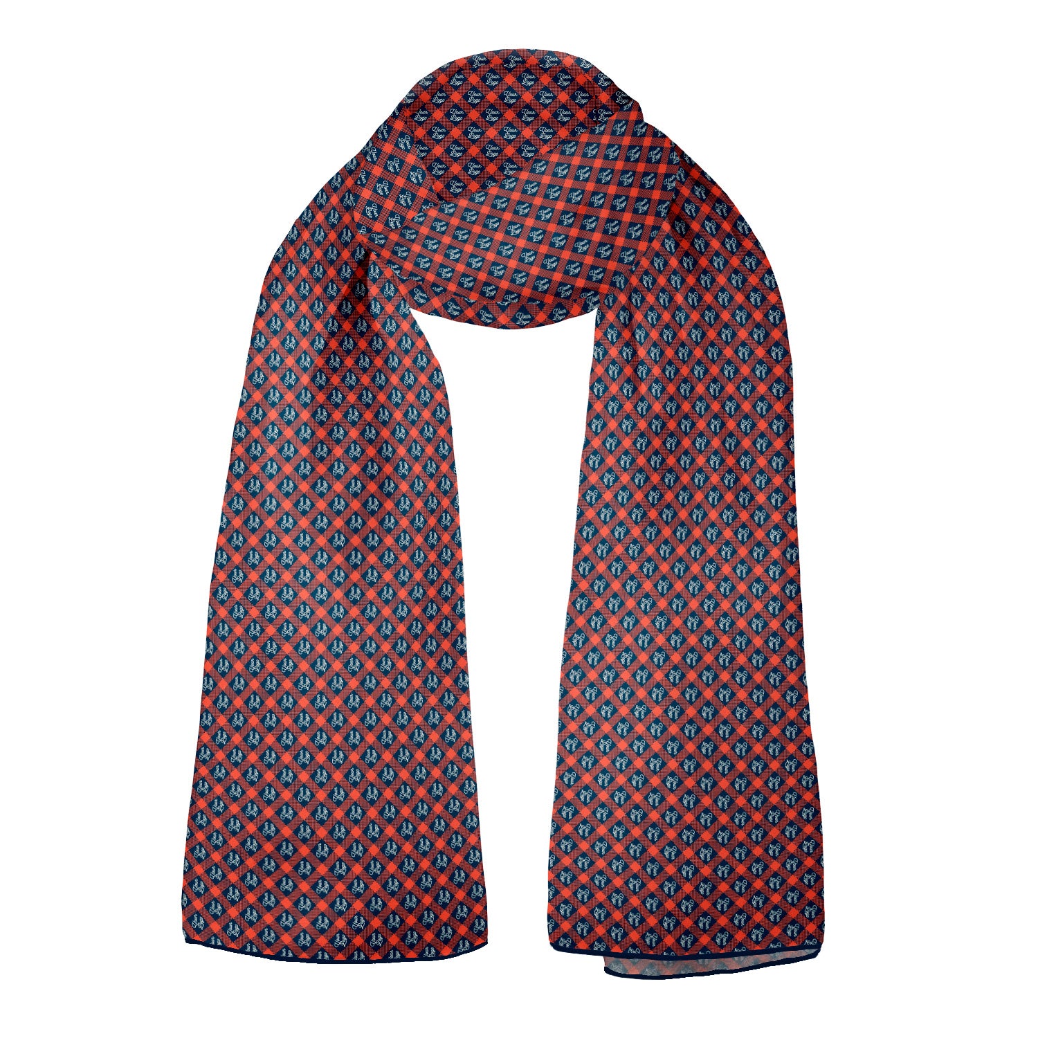 Louisiana 2 72 x 24 Rectangle Chiffon Logo Scarf - Knotty Tie Co.