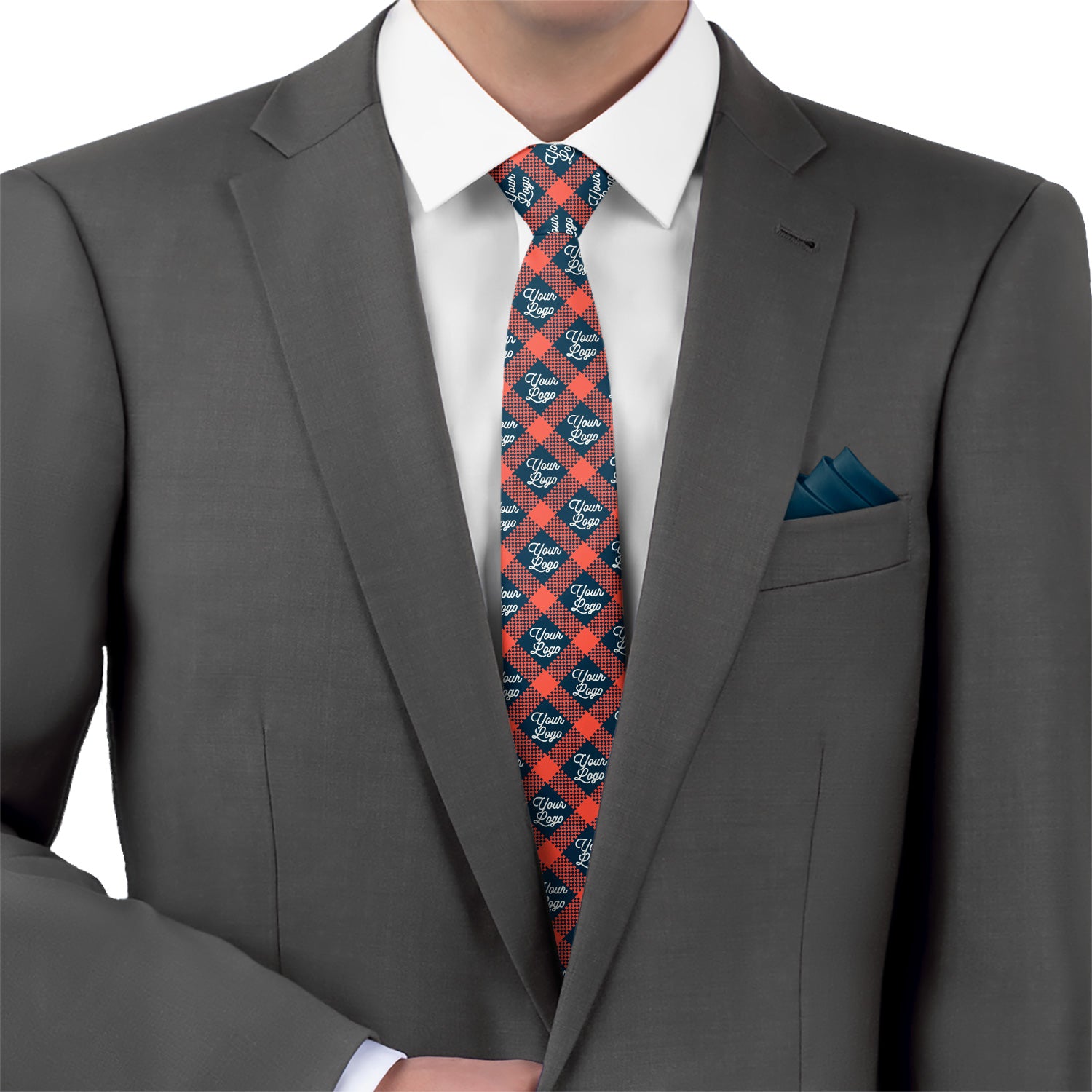 Custom Louisiana 2 Logo Tie - Suit - Knotty Tie Co.