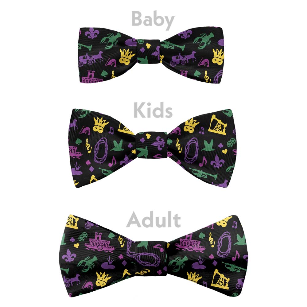 Louisiana State Heritage Bow Tie - Bow Sizes - Knotty Tie Co.