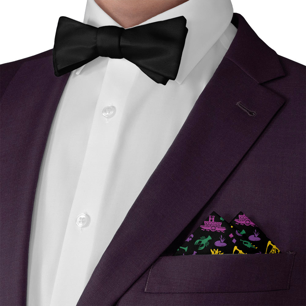 Louisiana State Heritage Pocket Square - Matching Bow Tie - Knotty Tie Co.
