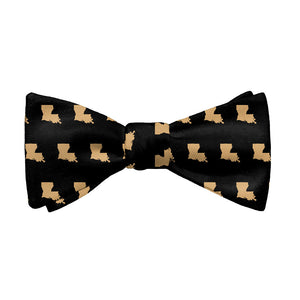 Louisiana State Outline Bow Tie - Adult Standard Self-Tie 14-18" -  - Knotty Tie Co.