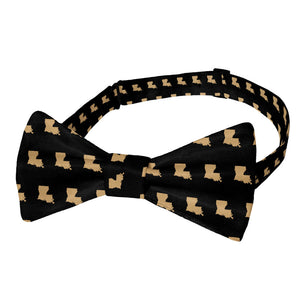 Louisiana State Outline Bow Tie - Adult Pre-Tied 12-22" -  - Knotty Tie Co.