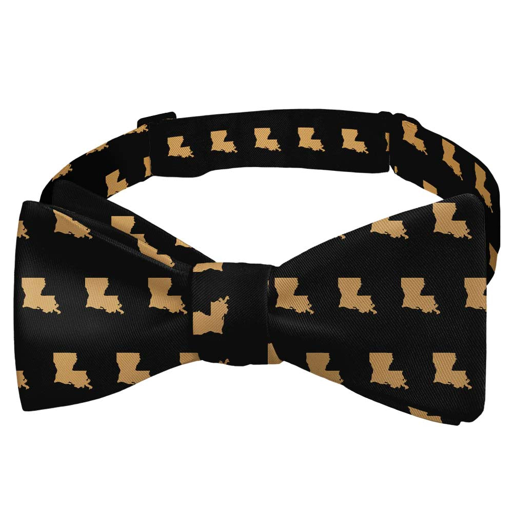 Louisiana State Outline Bow Tie - Self Tie Bow Tie - Knotty Tie Co.