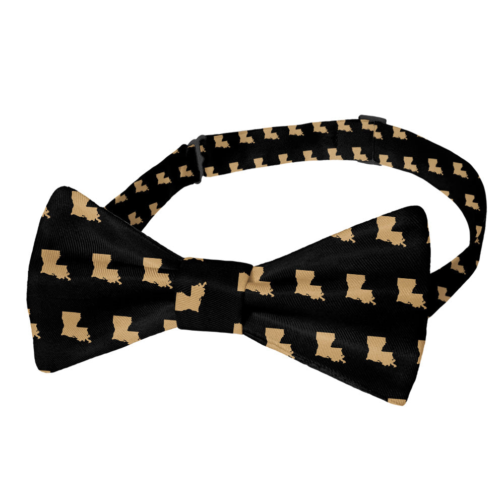 Louisiana State Outline Bow Tie - Pre-Tied Bow Tie - Knotty Tie Co.