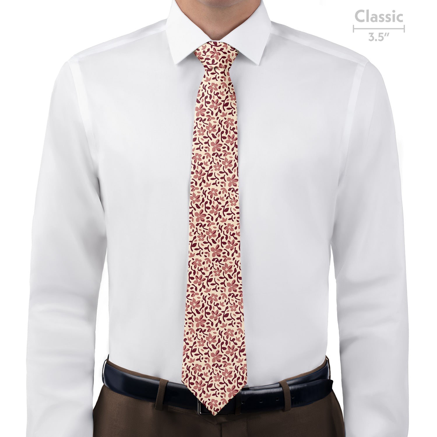Luke Floral Necktie - Classic - Knotty Tie Co.