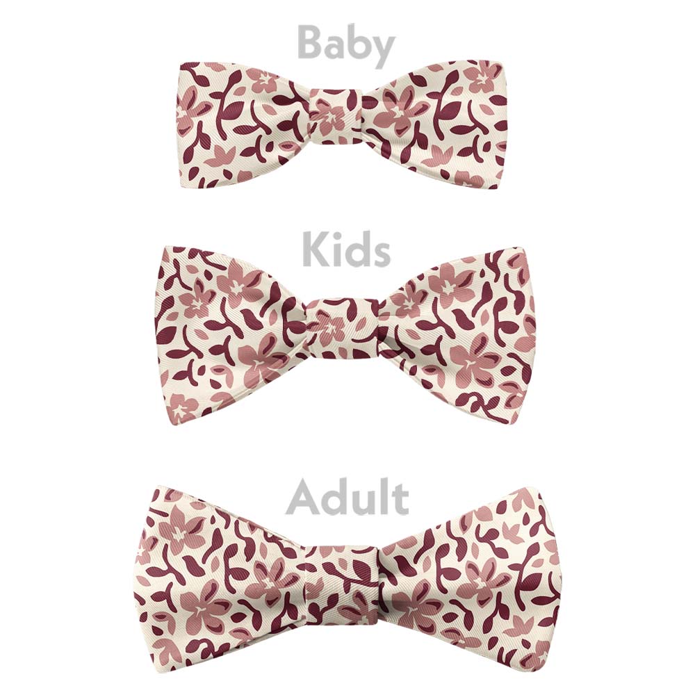 Luke Floral Bow Tie - Bow Sizes - Knotty Tie Co.