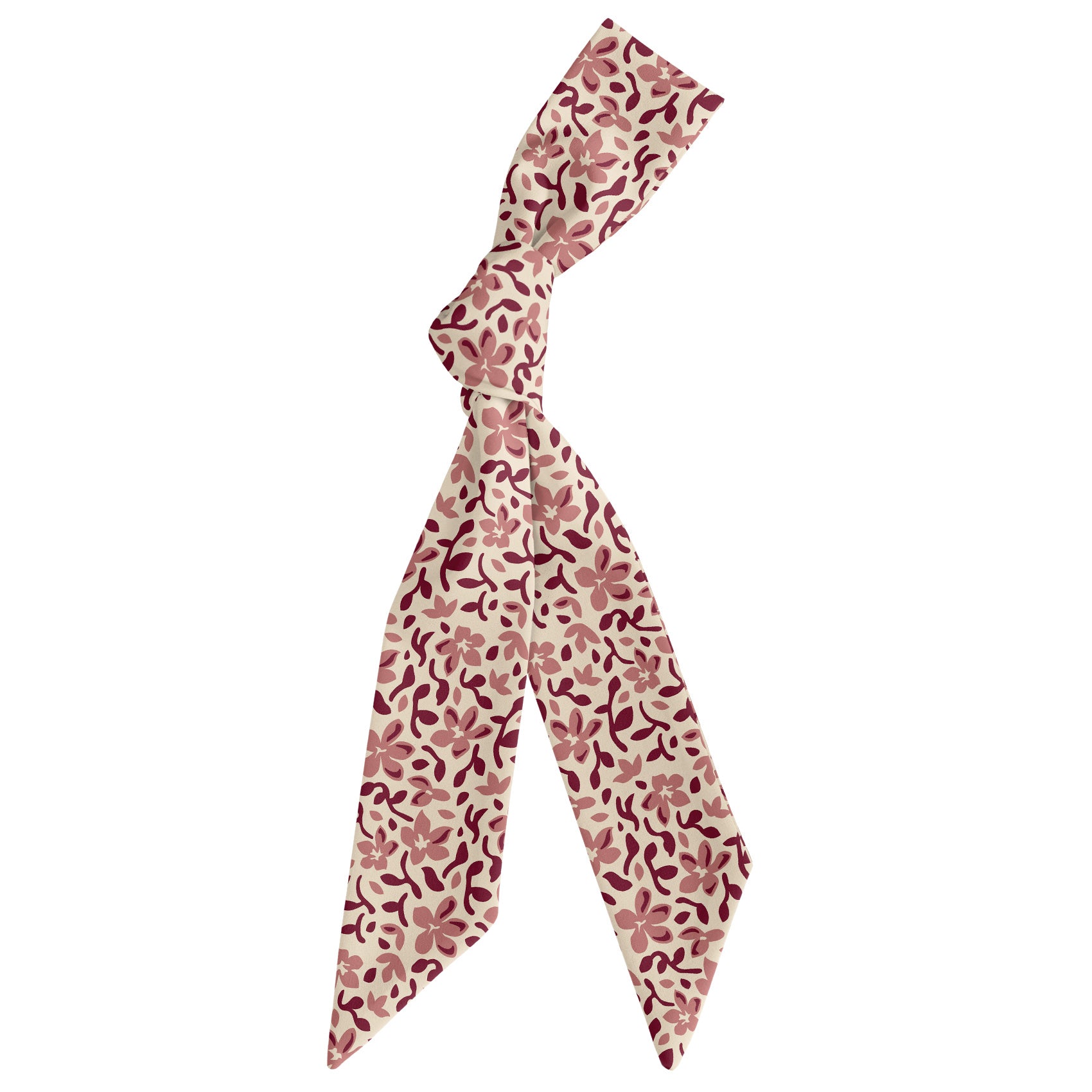 Luke Floral Hair Scarf - Scarf Tied Into Knot - Knotty Tie Co.