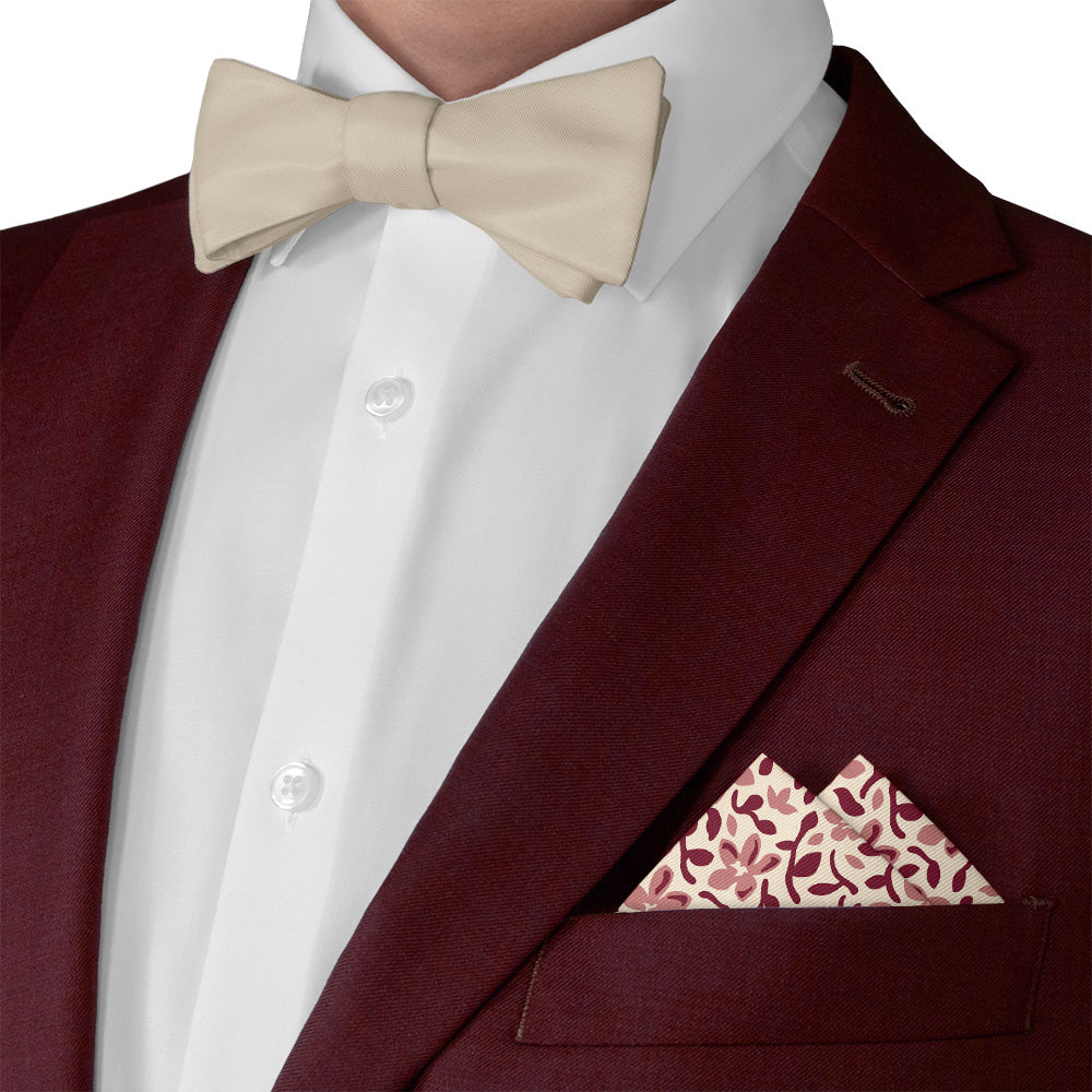 Luke Floral Pocket Square - Matching Bow Tie - Knotty Tie Co.