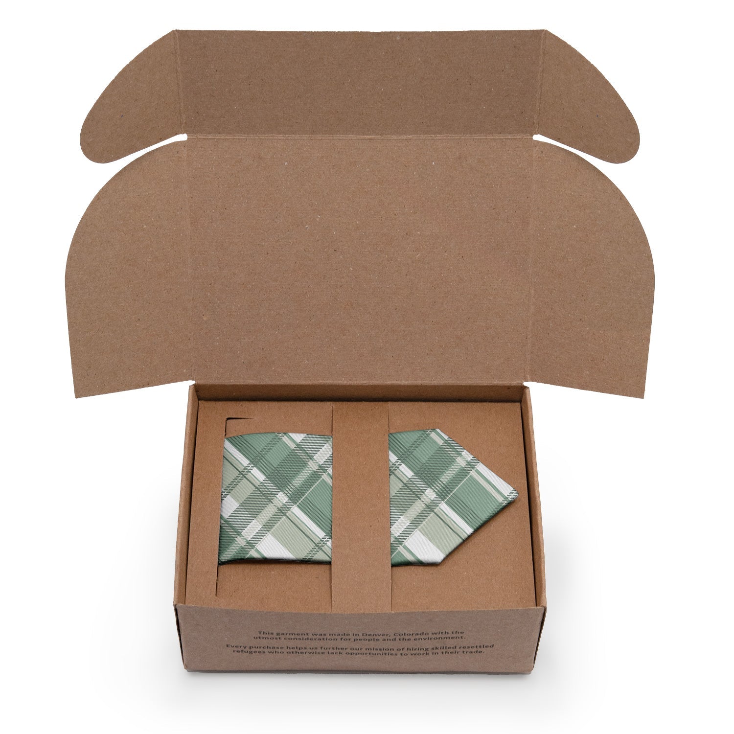 Luther Plaid Necktie - Packaging - Knotty Tie Co.
